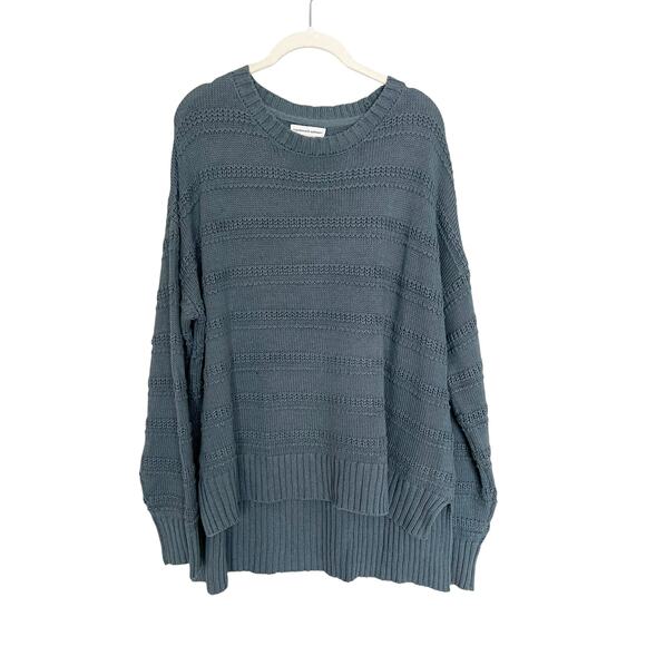 Cupcakes & Cashmere Textured Knit Sweater Blue Women's XL - Picture 3 of 9